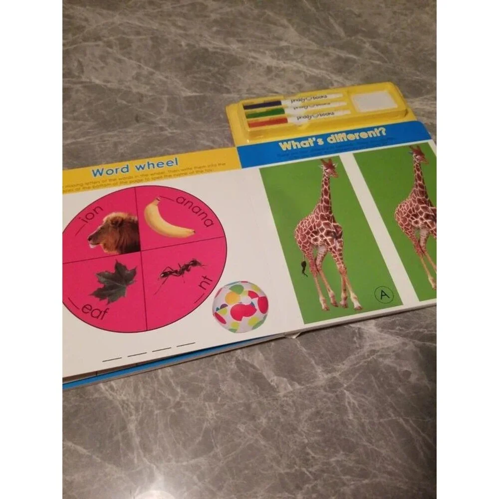 Large wipe clean activity puzzle fun book